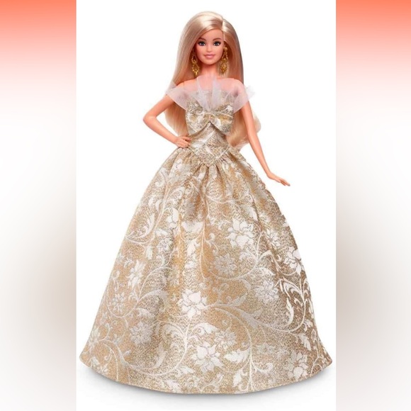 Barbie 2025 Holiday Doll in Gold and Silver - Picture 3 of 7